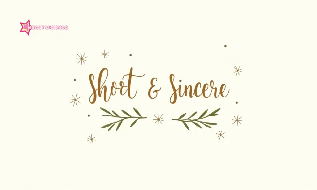 Short & Sincere Wishes