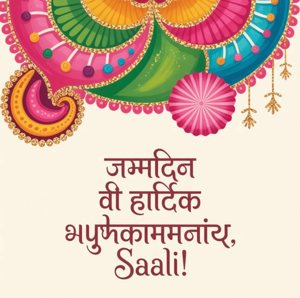 Birthday Wishes for Sali in Hindi