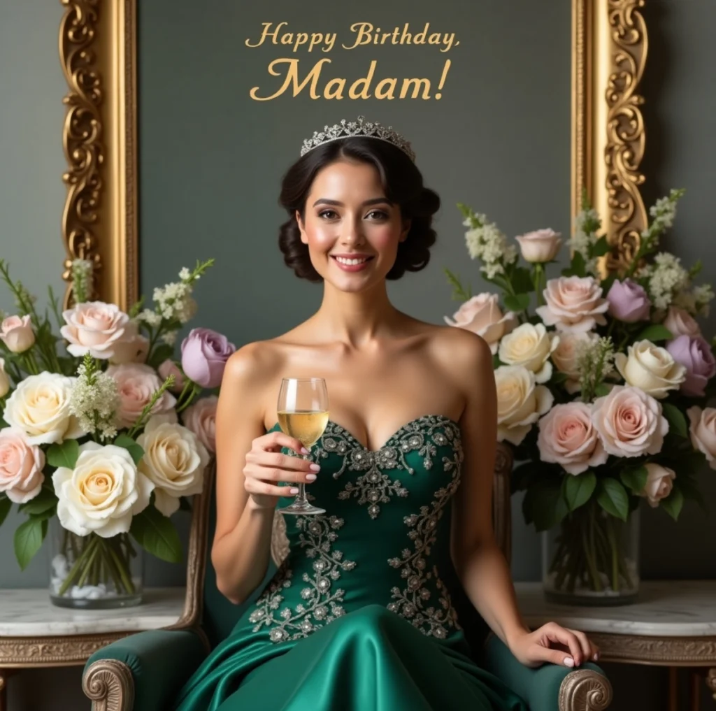 Classic and Elegant Madam Birthday Wishes