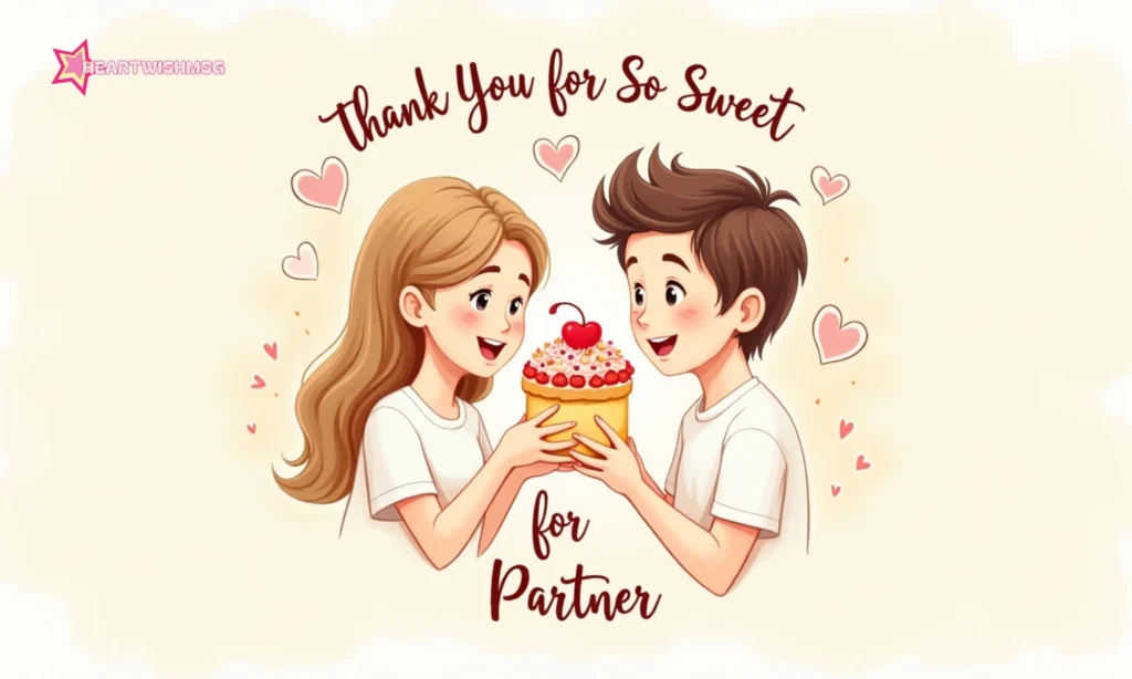 Thank You for Being So Sweet Messages for Partner