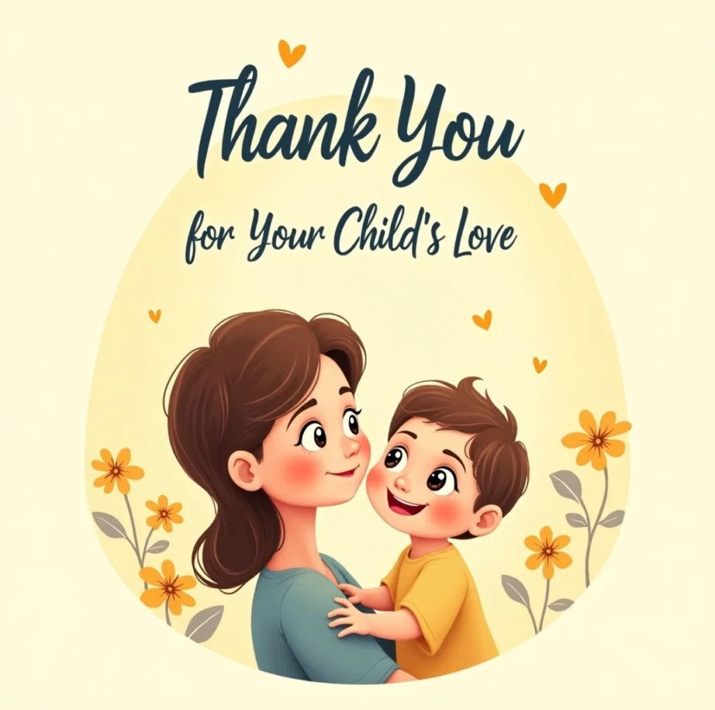 Thank You Messages for Your Child’s Love