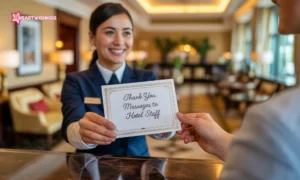 Read more about the article 300+ Heartfelt Thank You Notes for Hotel Staff Help