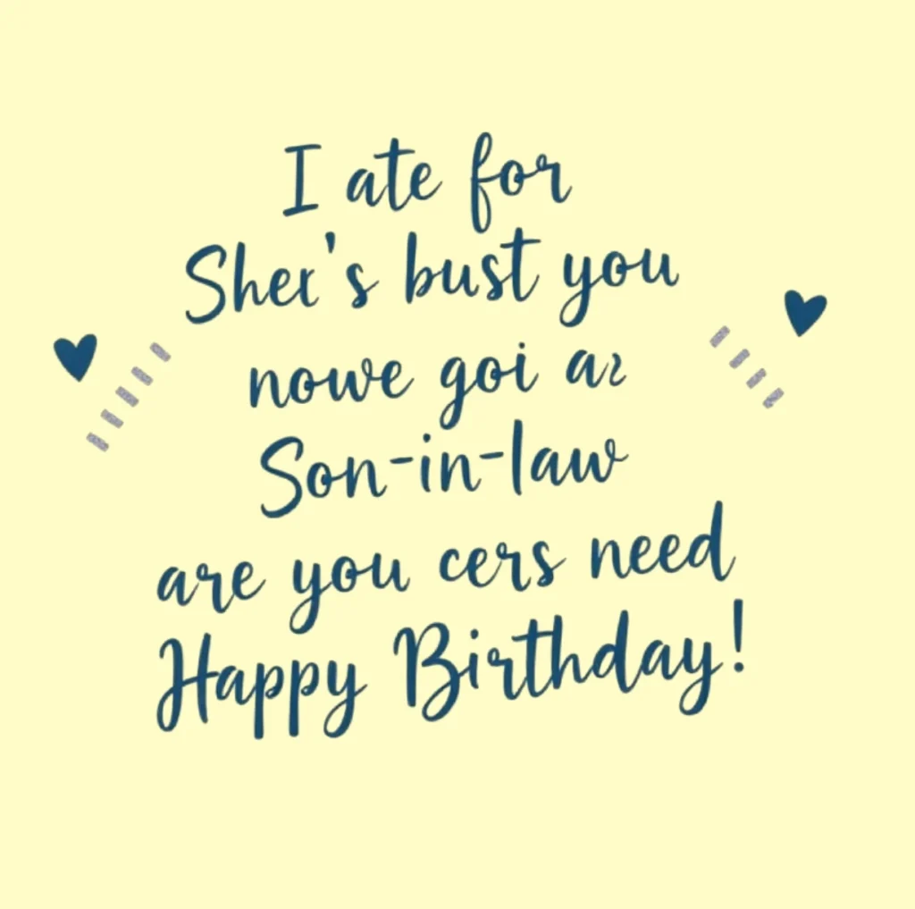 Best Birthday Quotes for Son-in-Law