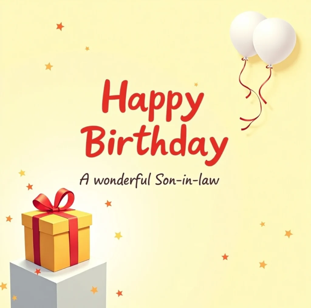 Birthday Wishes for a Wonderful Son-in-Law