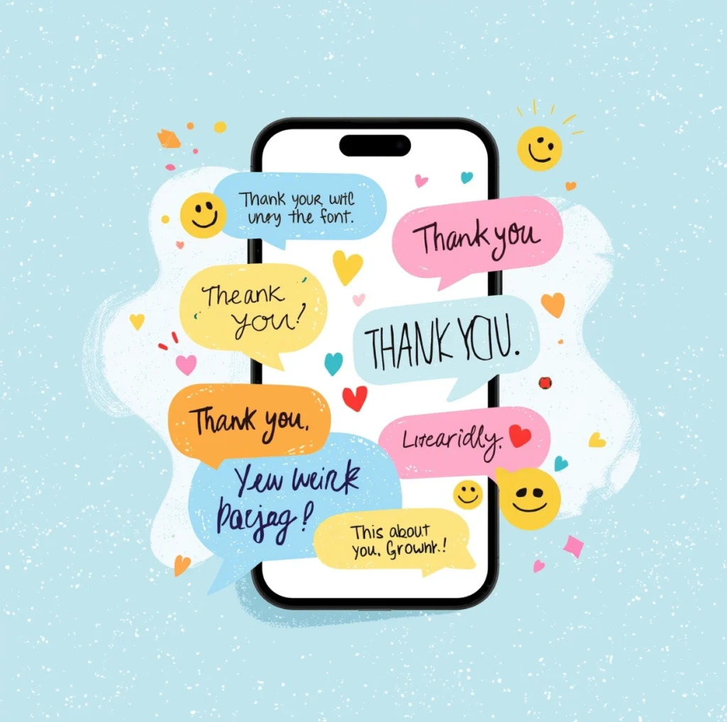 Cute Ways to Say Thank You in a Text