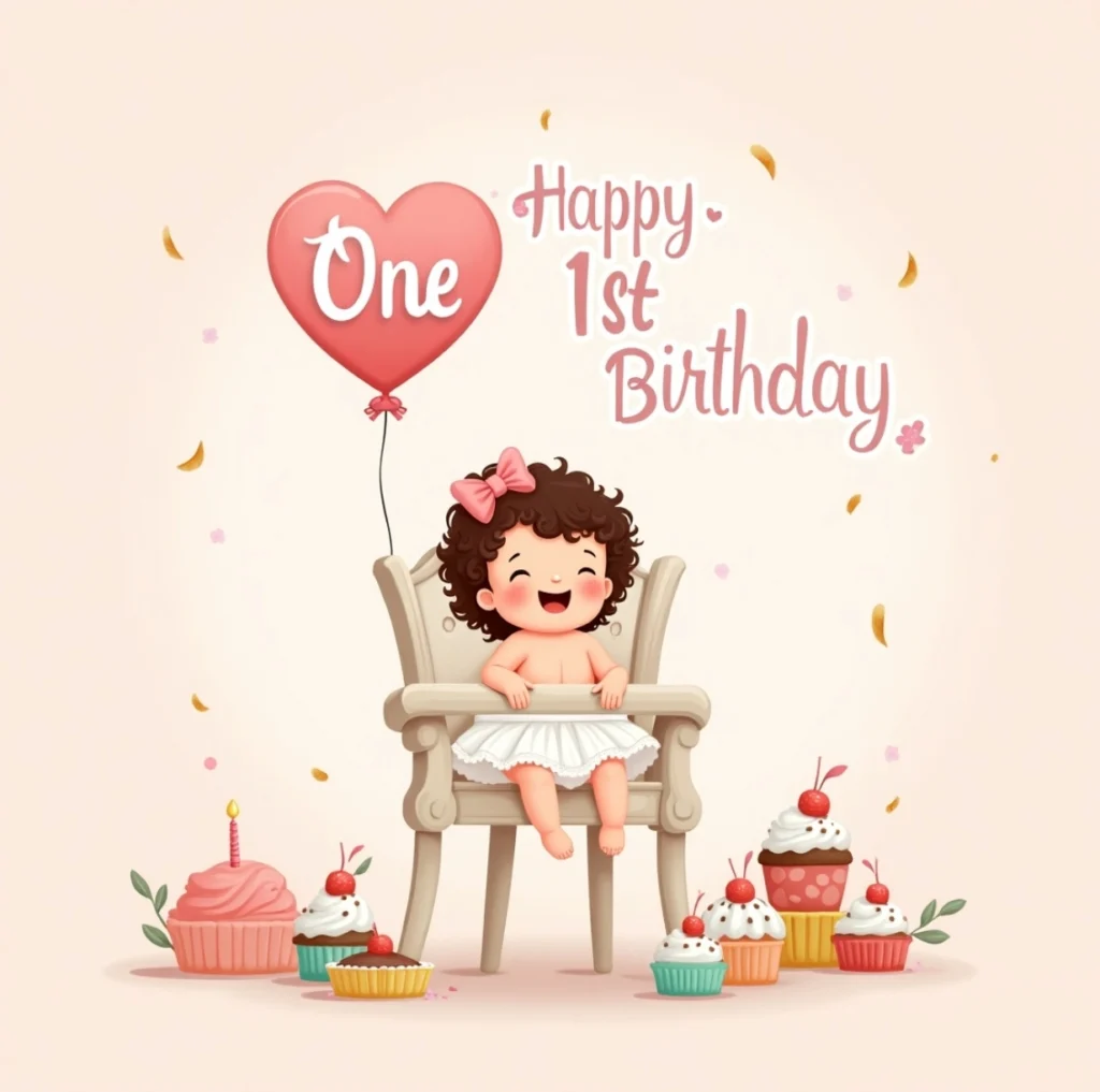 First Birthday Wishes for Baby Girl