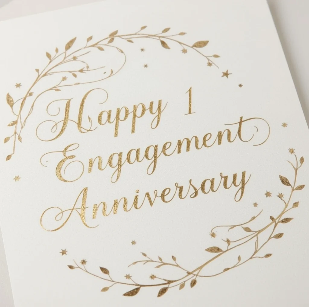 Romantic 1‑Year Engagement Anniversary Wishes