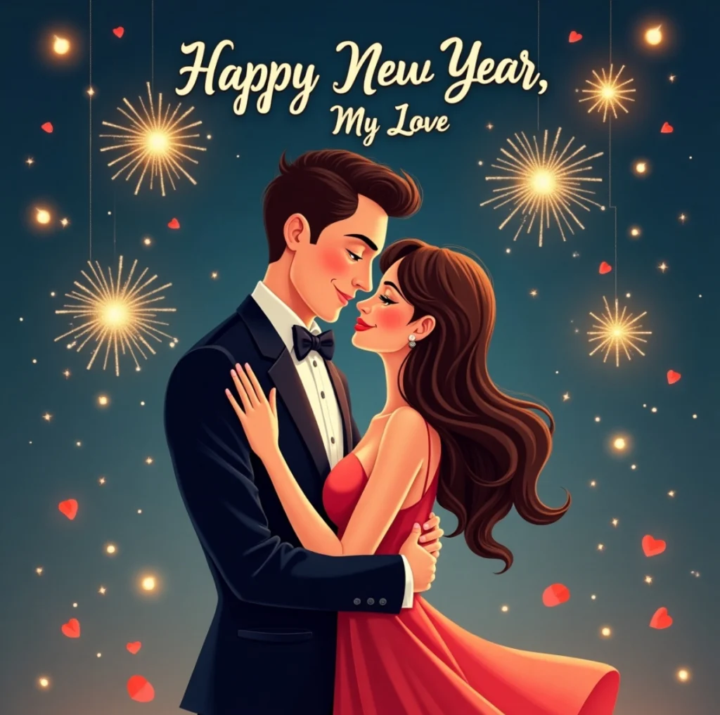 Short New Year Wishes for Boyfriend